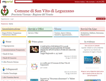 Tablet Screenshot of comune.sanvitodileguzzano.vi.it